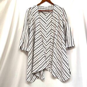 Habitat Clothes To Live In Womens Open Swing Jacket Size XS Minimalist Artsy